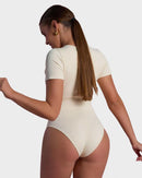 Sexy Ribbed Square Neck Thong Bodysuit (Buy 1 Get 1 FREE)
