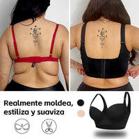 Push-Up Back Smoothing Bra-Black