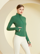 Velvet Stand Collar Sports Jacket