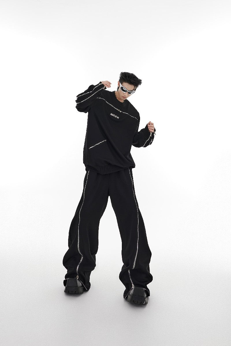 Zipper Sweatpants