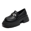 Agsdon Metal Buckle Loafers