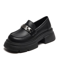 Agsdon Metal Buckle Loafers