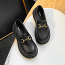 Leather Loafers With Chain