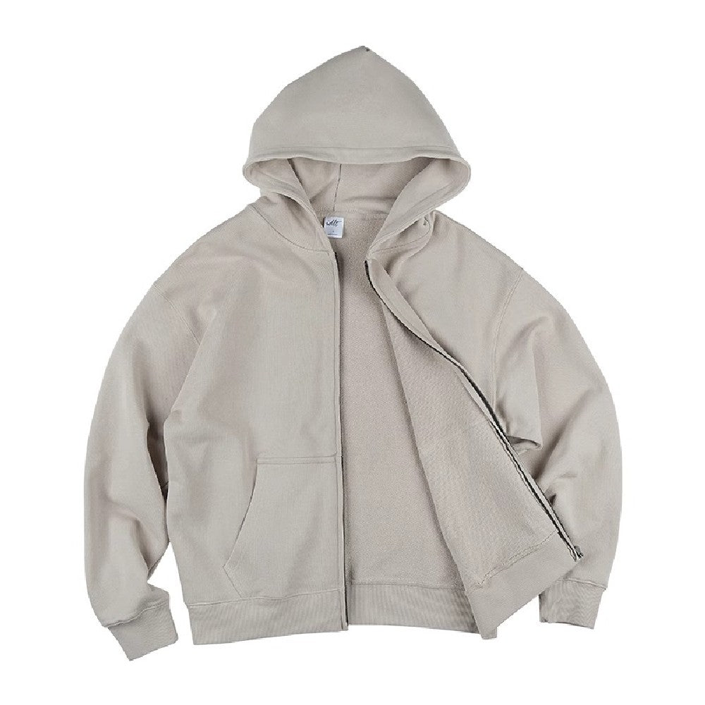 Zip-Up Hoodie In Heavy Weight Fabric