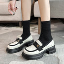 Agsdon Block Heel Loafers