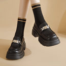 Agsdon Metal Buckle Loafers