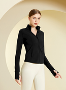 Velvet Stand Collar Sports Jacket