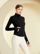 Velvet Stand Collar Sports Jacket