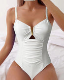V-neck Tummy Control One Piece  Swimsuit