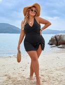 Womens Plus Size Tummy Control Swimdress