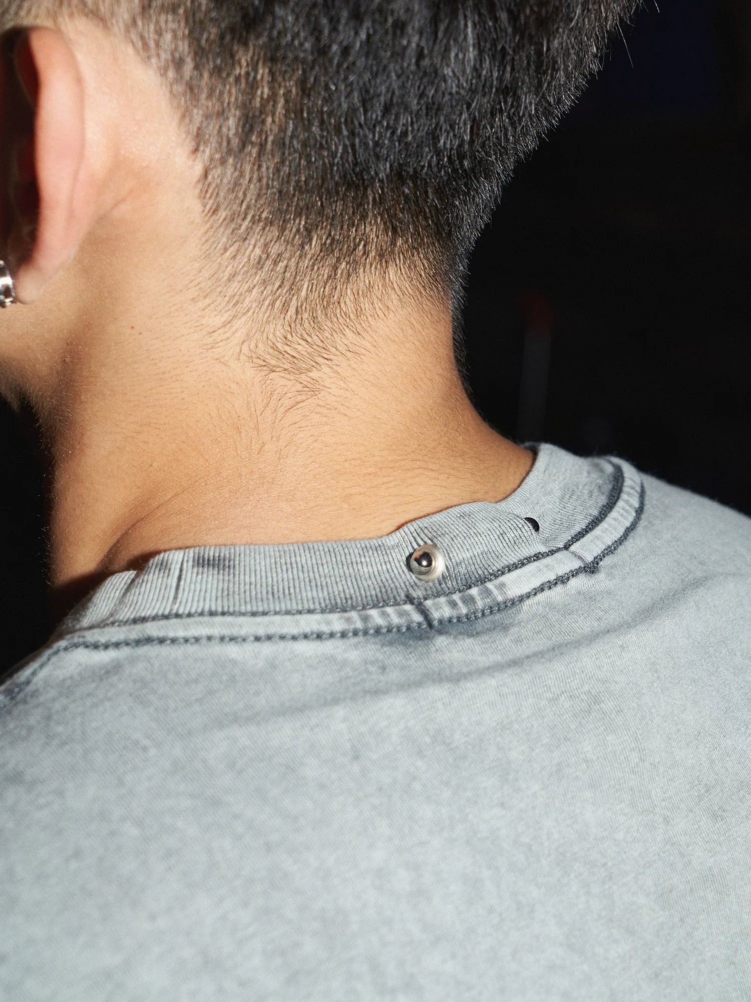 Washed Black Cotton T-Shirt