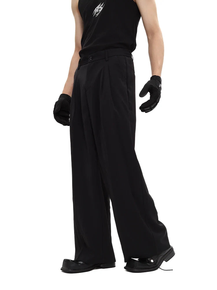 Wide-Leg Dress Trousers
