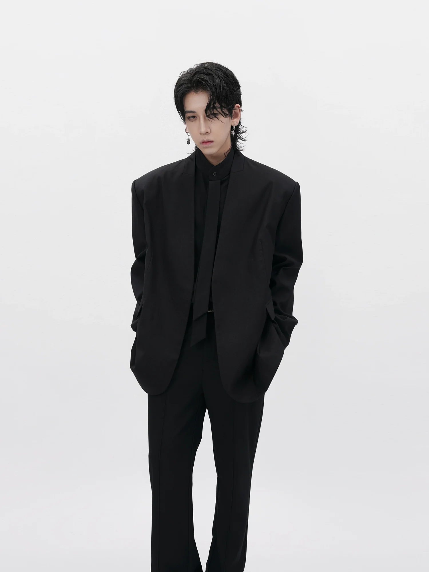 Shadowfold Minimalist Blazer