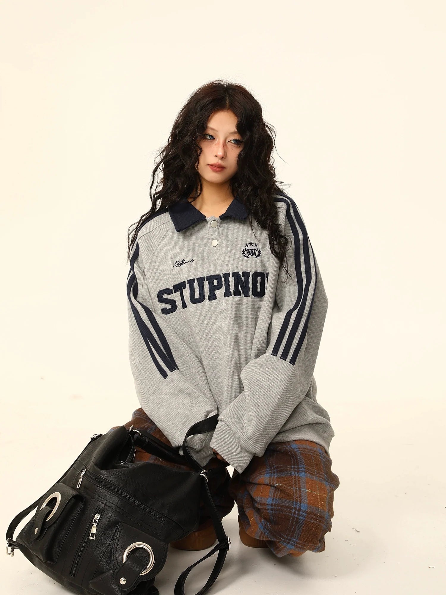 Stupinol Varsity Polo Sweatshirt