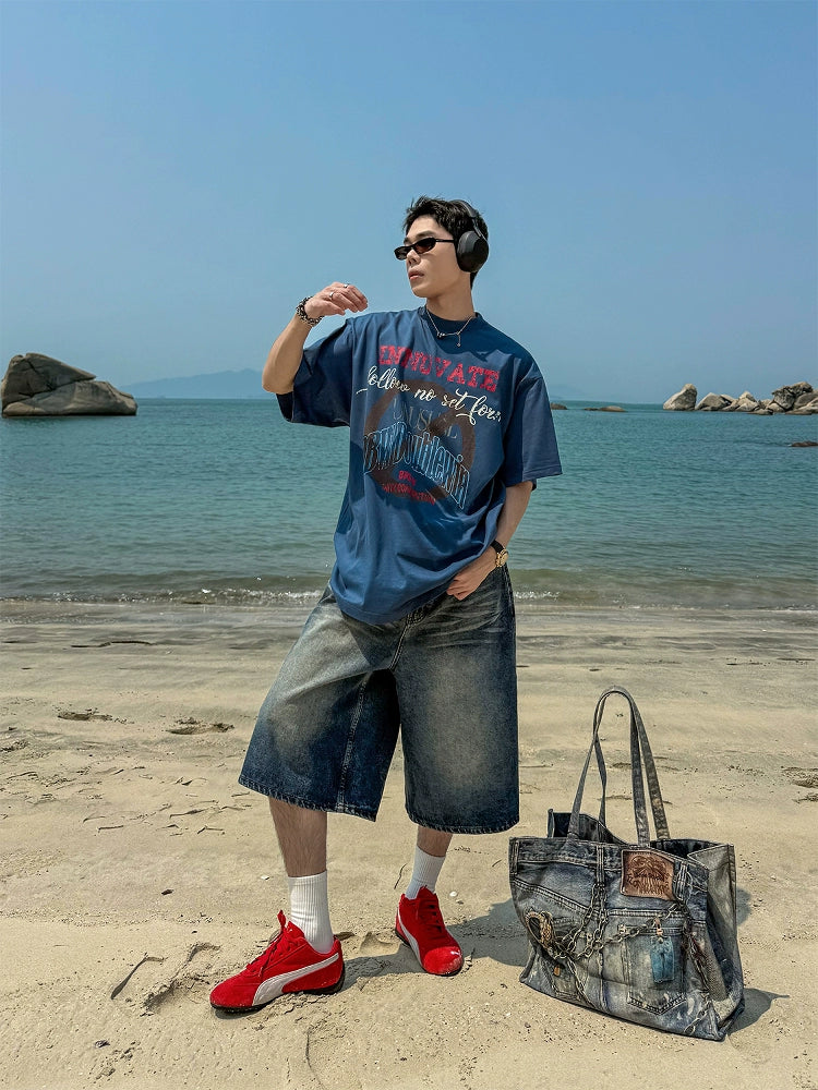 Shadow Wash Denim Culottes