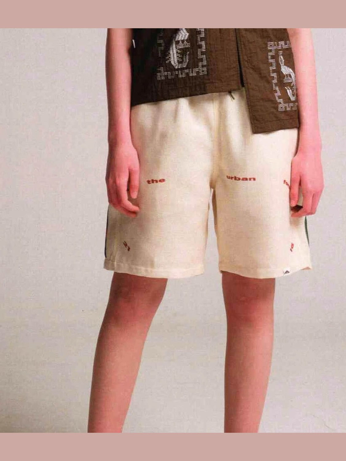 Urban Forest Text Shorts