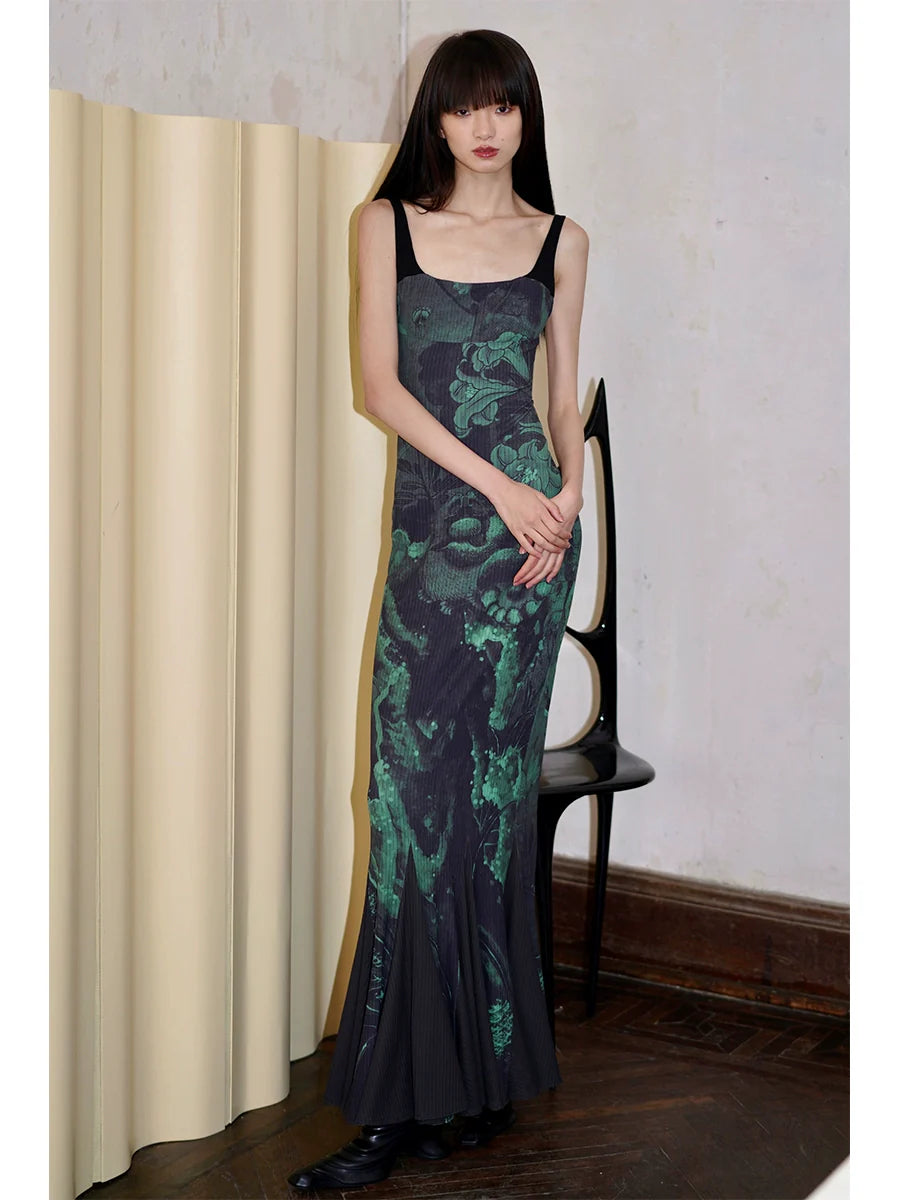 Midnight Bloom Maxi Dress