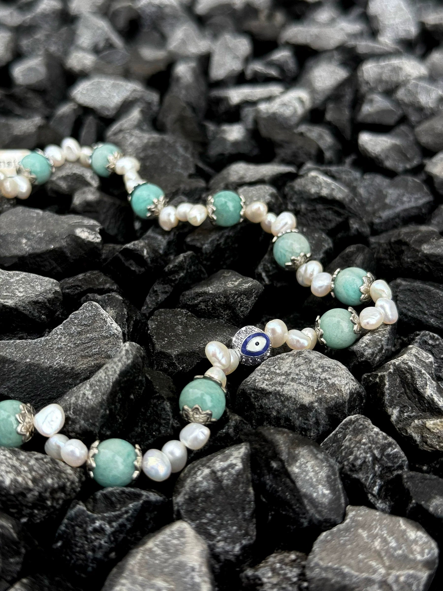 Turquoise and Pearl Necklace