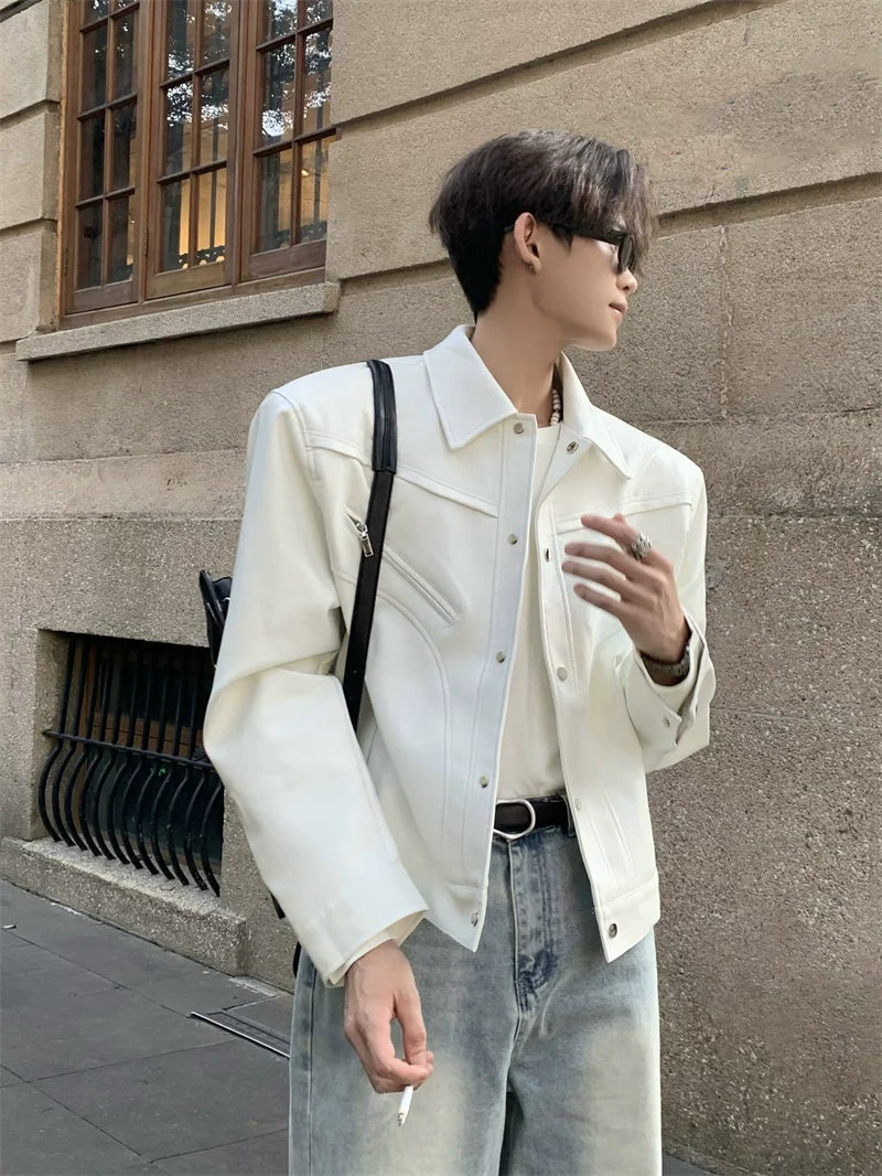 Wide Shoulder Denim Jacket