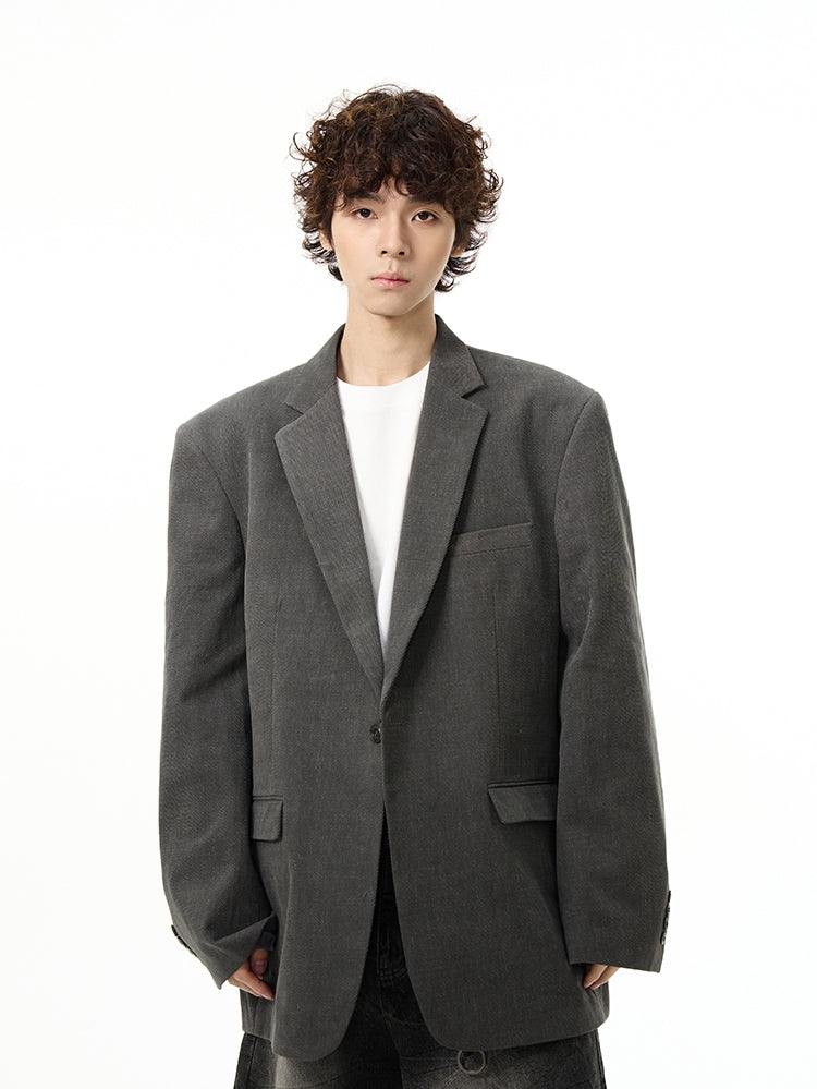 Relaxed Fit Casual Tailored Jacket