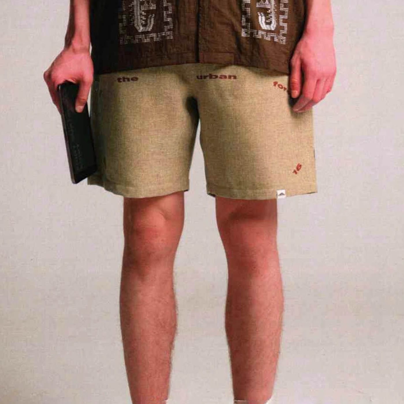 Urban Forest Text Shorts