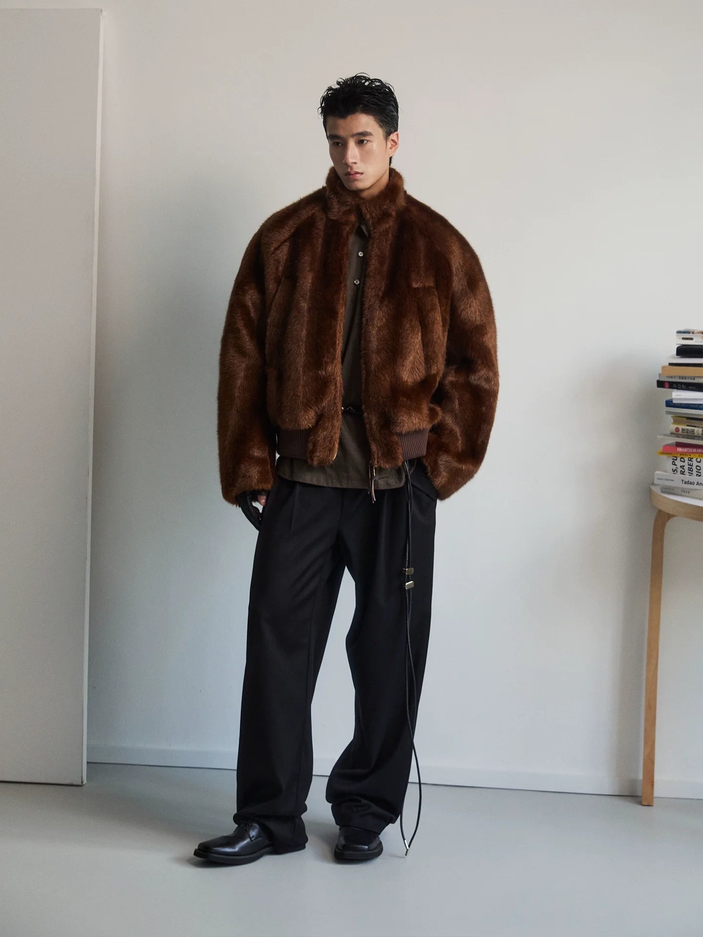 VelvetPelt Oversized Faux Fur Jacket