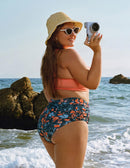 Women Plus Size Front Strappy Two Piece Bathing Suits
