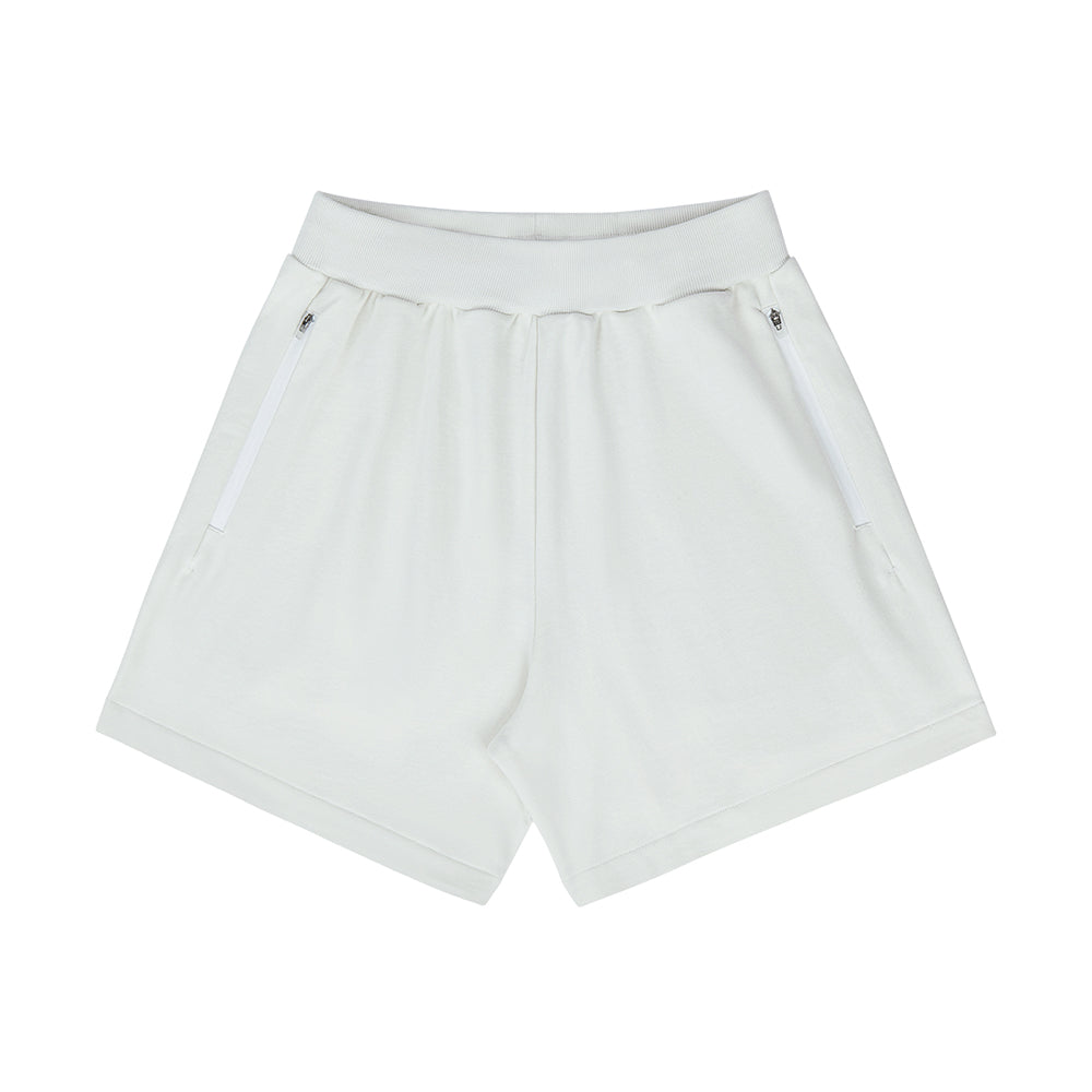 400G Heavy Cotton Shorts With Zip Pocket