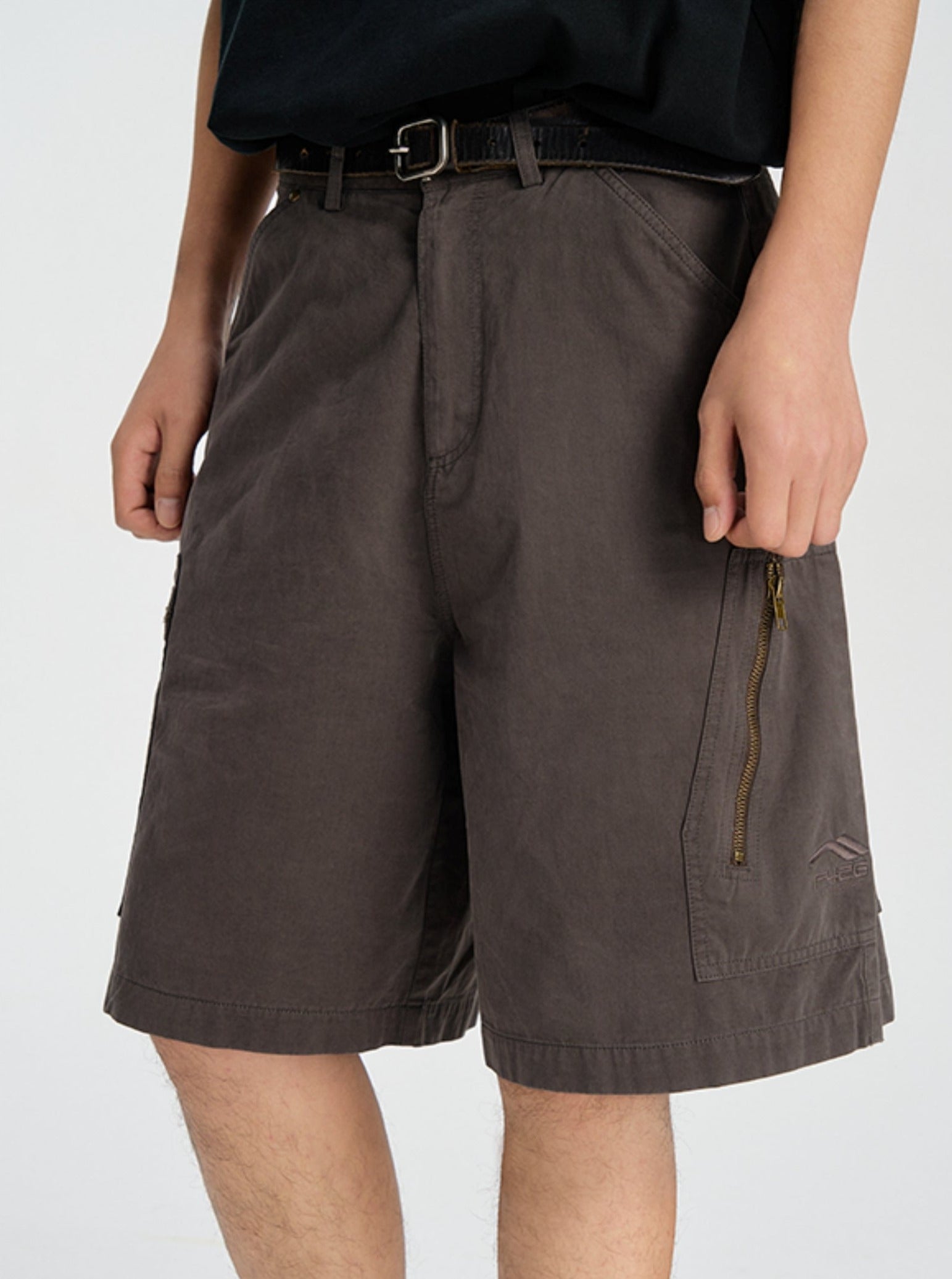 Washed Hip Hop Cargo Shorts