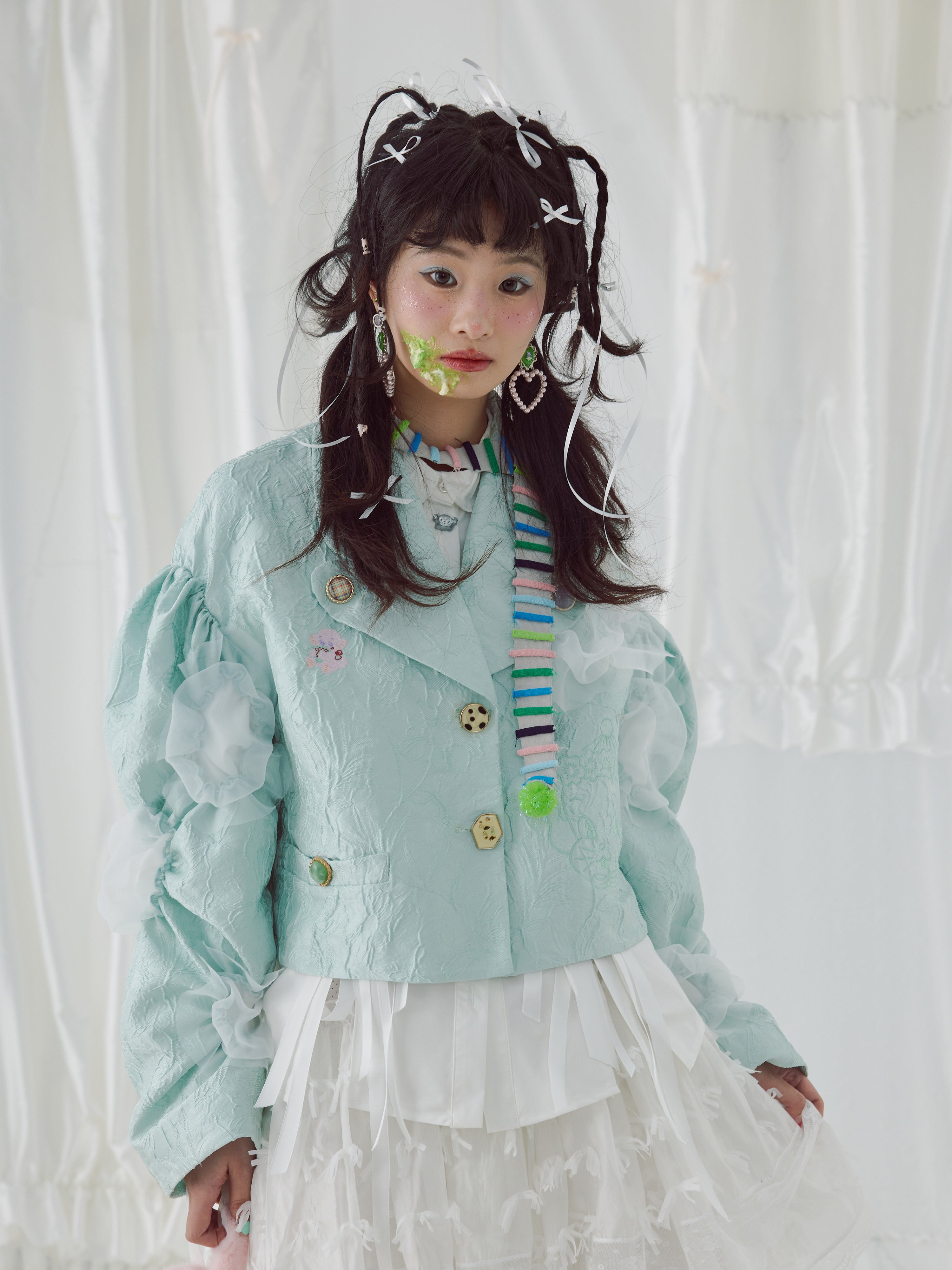 Colorful Wool Knit Scarf