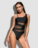 One Shoulder Slimming One Piece Swimsuit